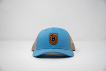 Load image into Gallery viewer, Brims Leather Logo Trucker Hat
