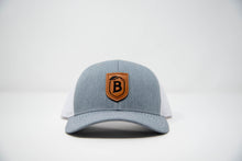 Load image into Gallery viewer, Brims Leather Logo Trucker Hat
