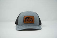 Load image into Gallery viewer, Brims Leather Logo Trucker Hat
