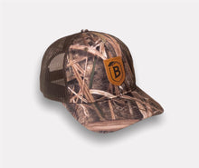 Load image into Gallery viewer, Leather Patch Camo Trucker
