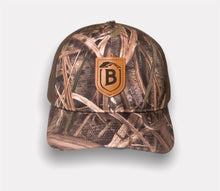 Load image into Gallery viewer, Leather Patch Camo Trucker
