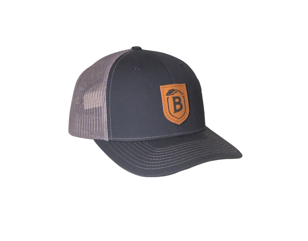 Leather Badge Trucker