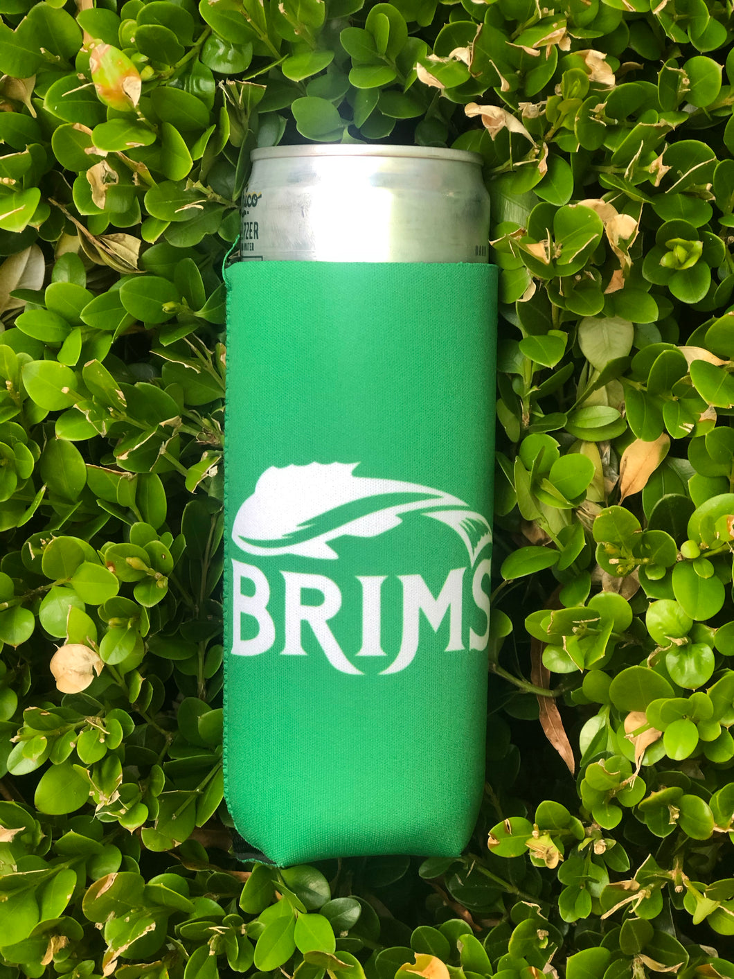 Kelly Green Slim Can Koozie